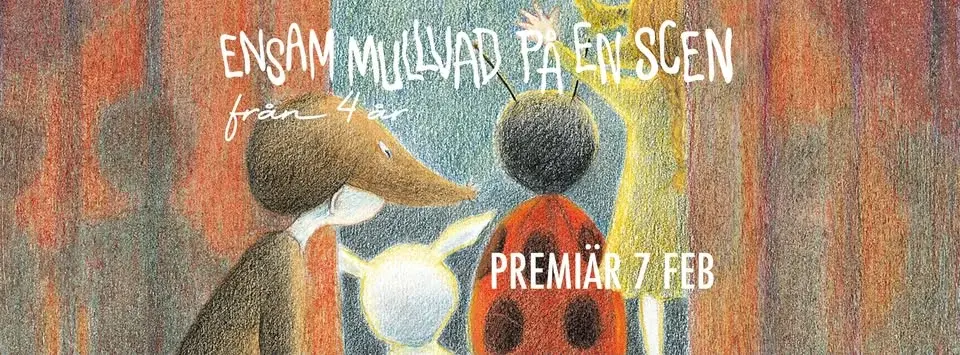 Ensam mullvad på en scen