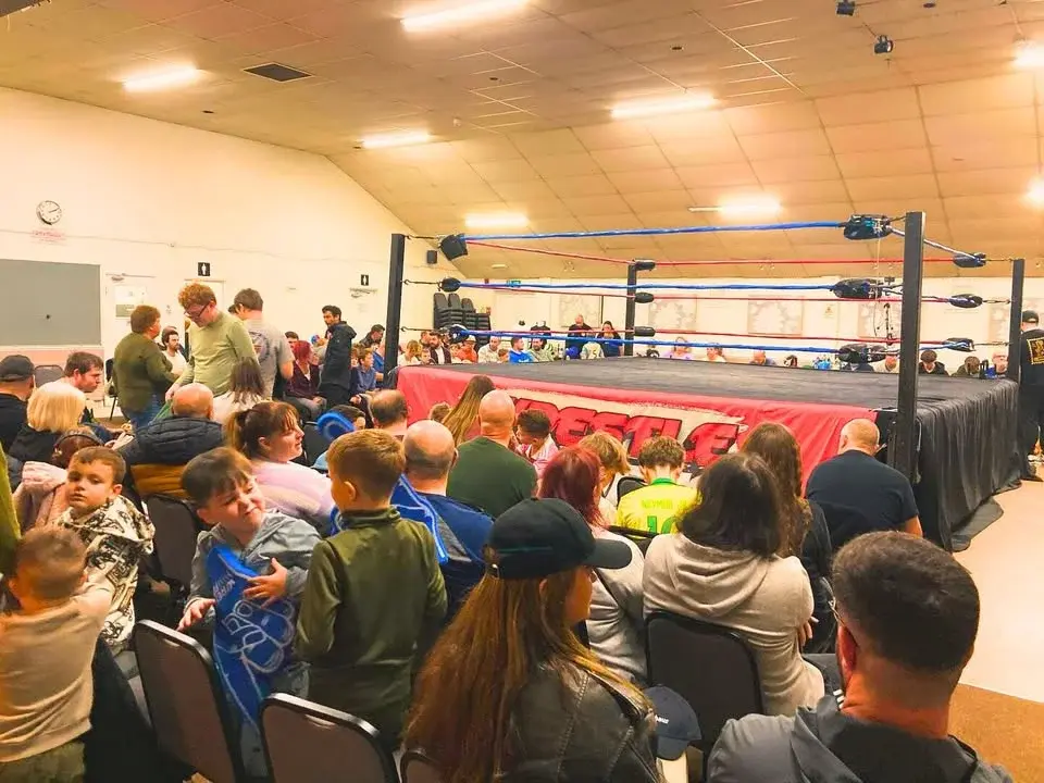 Wrestling in Leighton Buzzard!