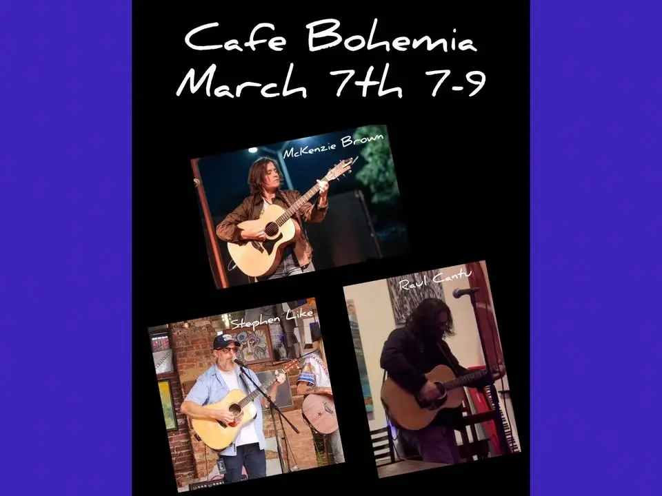 Cafe Bohemia Song Swap Stephen Like, McKenzie Brown and Raul Cantu