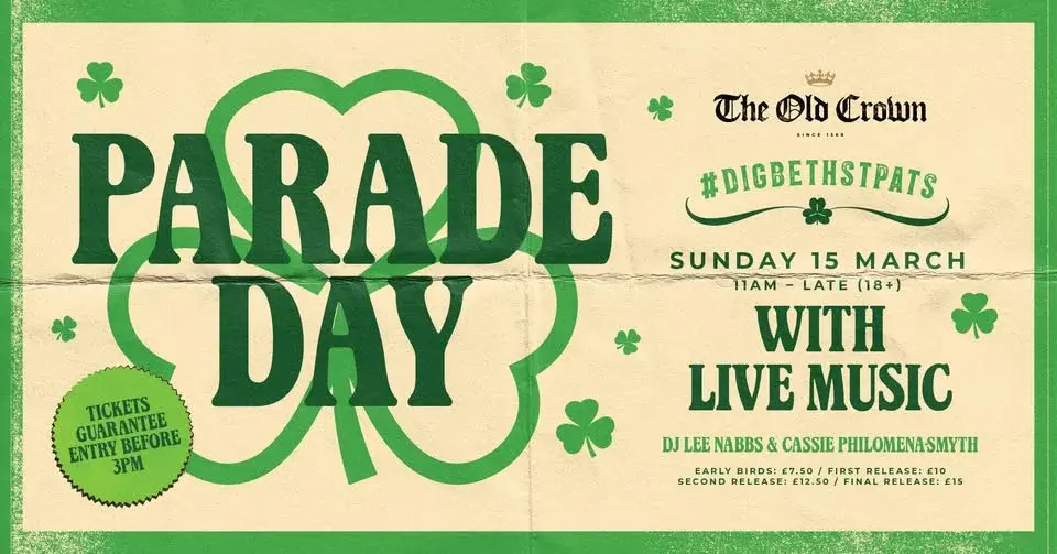 Digbeth St Pats Party at The Old Crown