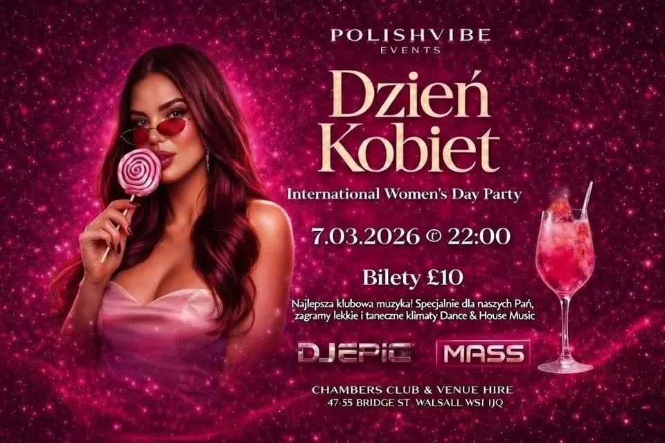 Dzień Kobiet 2026                             Klub The Chambers Walsall (PolishVibe Events)