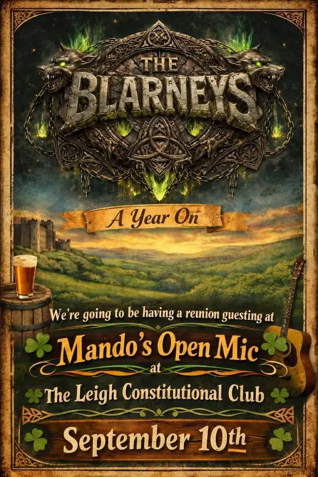 Leigh Con Club with guest act The Blarneys