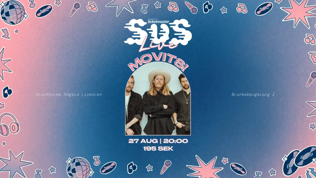 SUS Live: Movits! på Stockholms högsta livescen 🎶✨