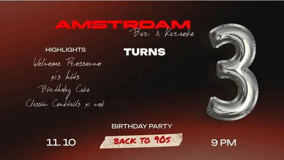 AMSTRDAM BIRTHDAY PARTY: Back to 90s