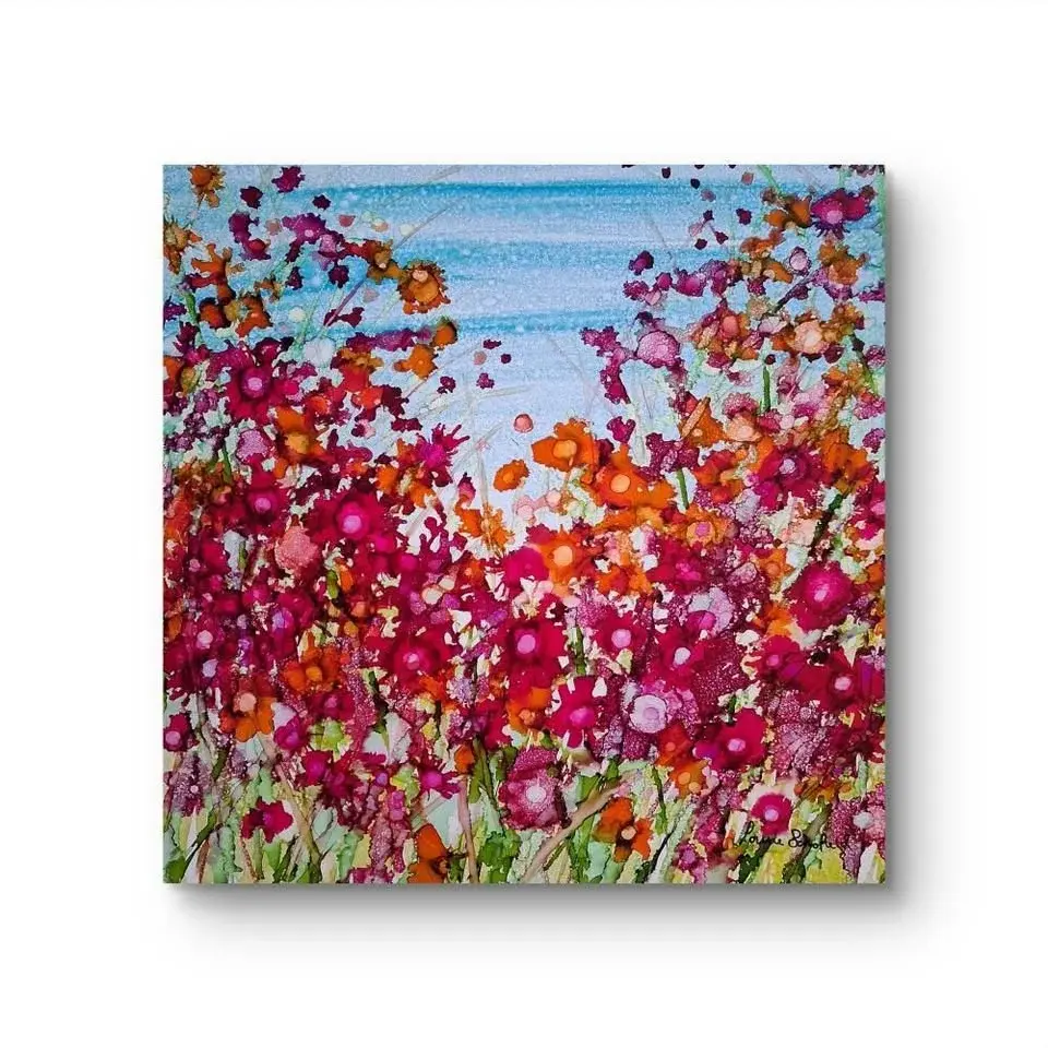 Alcohol ink - Spring Flowers