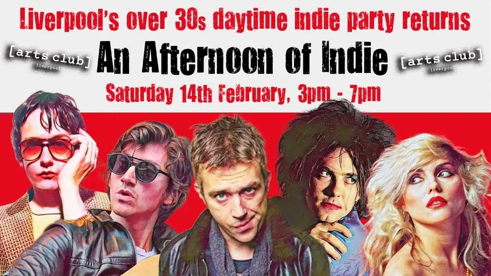 LIVERPOOL An Afternoon of Indie (Over 30s Only), 3pm-7pm