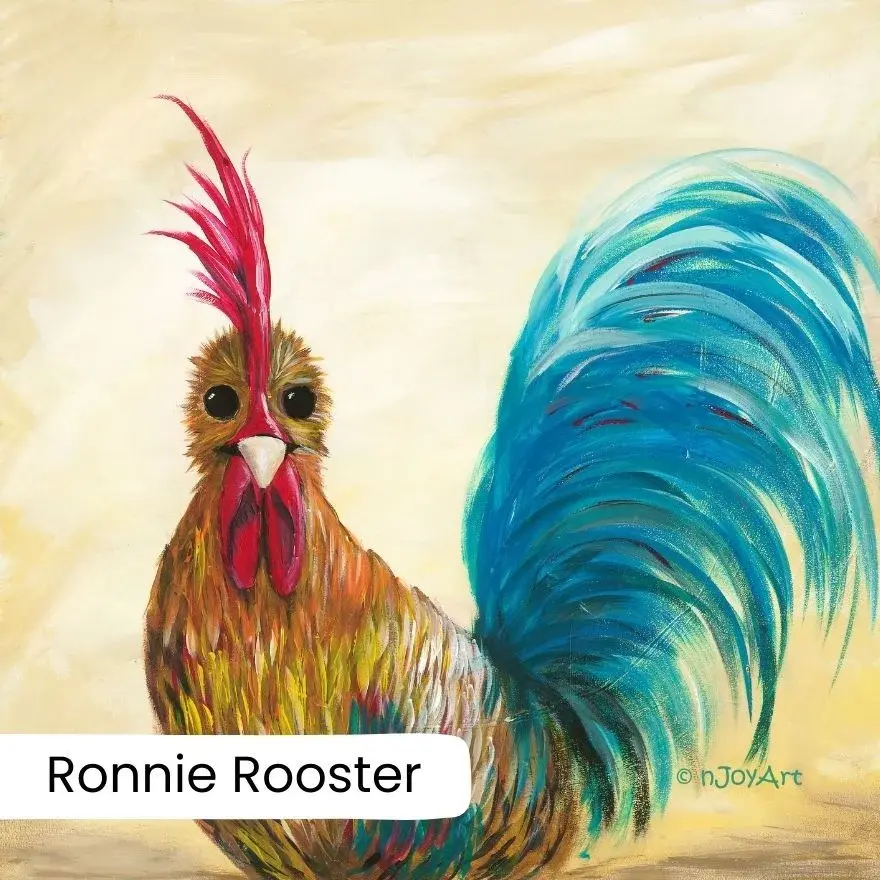 nJoyArt PAINTING FOR FUN - Bull, Clifton-upon-Dunsmore - Ronnie Rooster