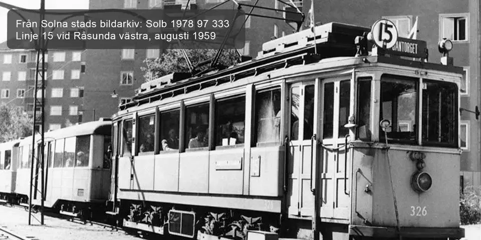 Spårvägstrafiken i Solna genom tiderna