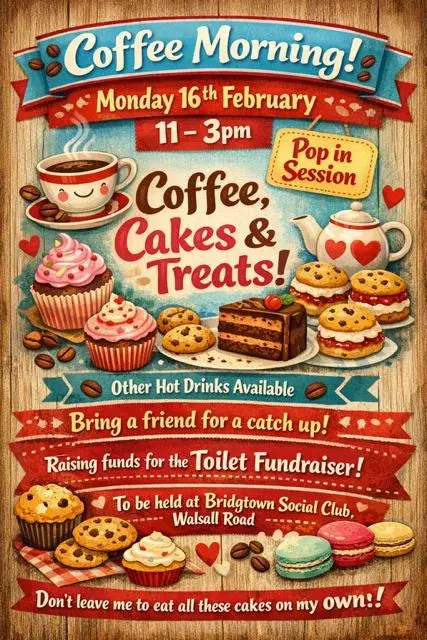 Coffee Morning At Bridgtown Social Club
