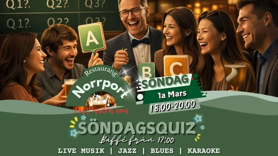 Söndags QUIZ på Norrport