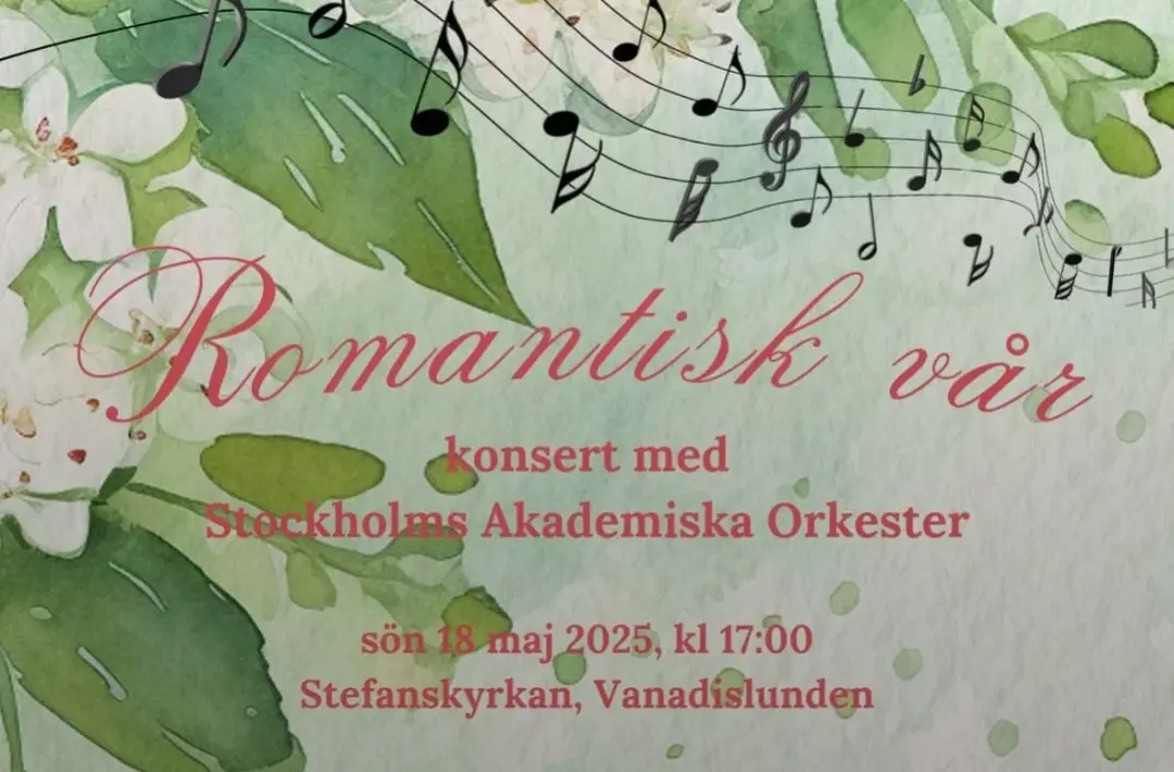 Romantisk vår – konsert med Stockholms Akademiska Orkester 🎼🌸