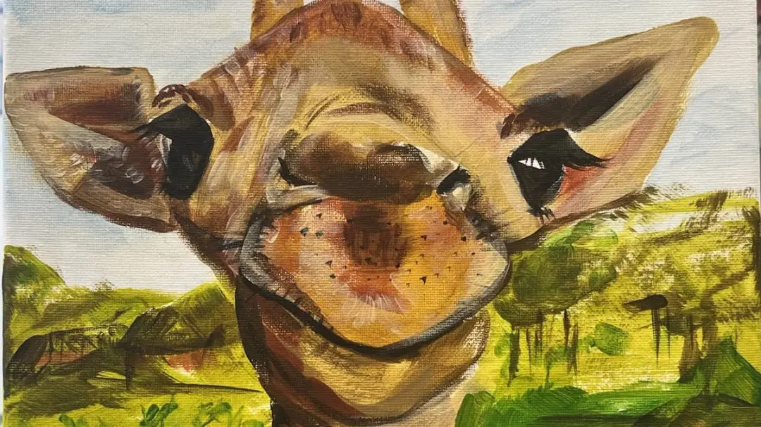 'Happy Giraffe' Sip & Paint