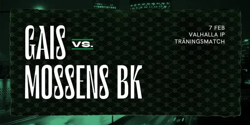 Träningsmatch Dam: GAIS - Mossens BK