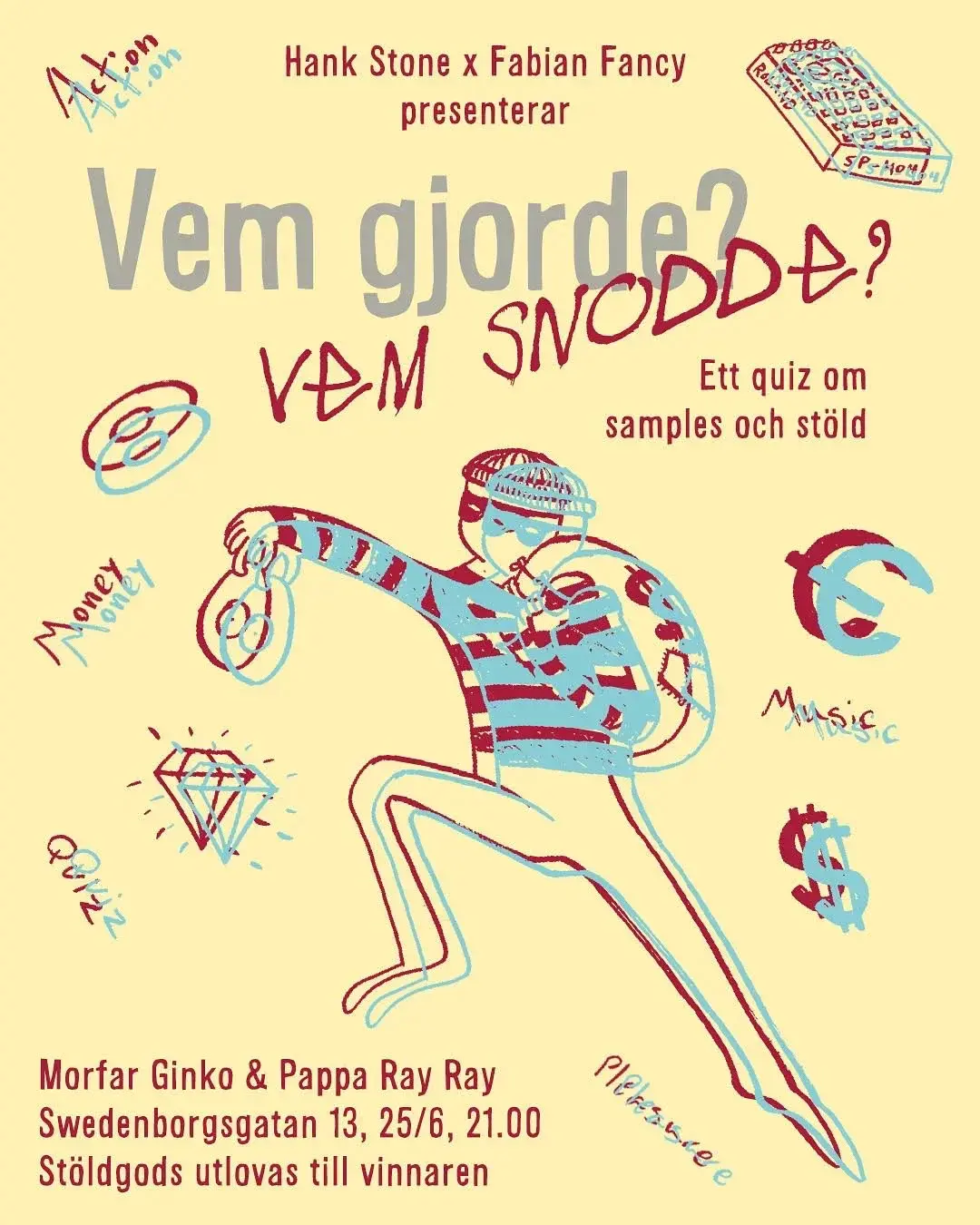 đ” Vem gjorde? Vem snodde? đ€đČ Musikquiz om samples & stöld