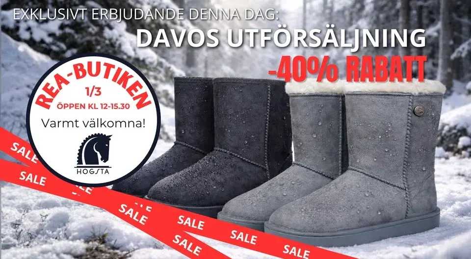 ‼️Hogstas REA-butik öppen första söndagen i månaden‼️