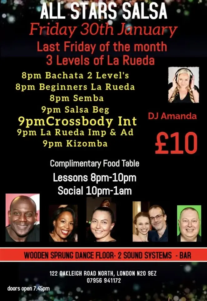 All Stars Salsa Friday 30th January