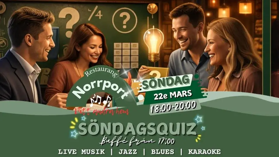 Söndags QUIZ på Norrport