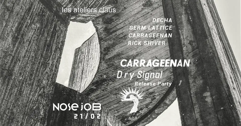 nose job | carrageenan • germ lattice • decha • rick shiver | les ateliers claus