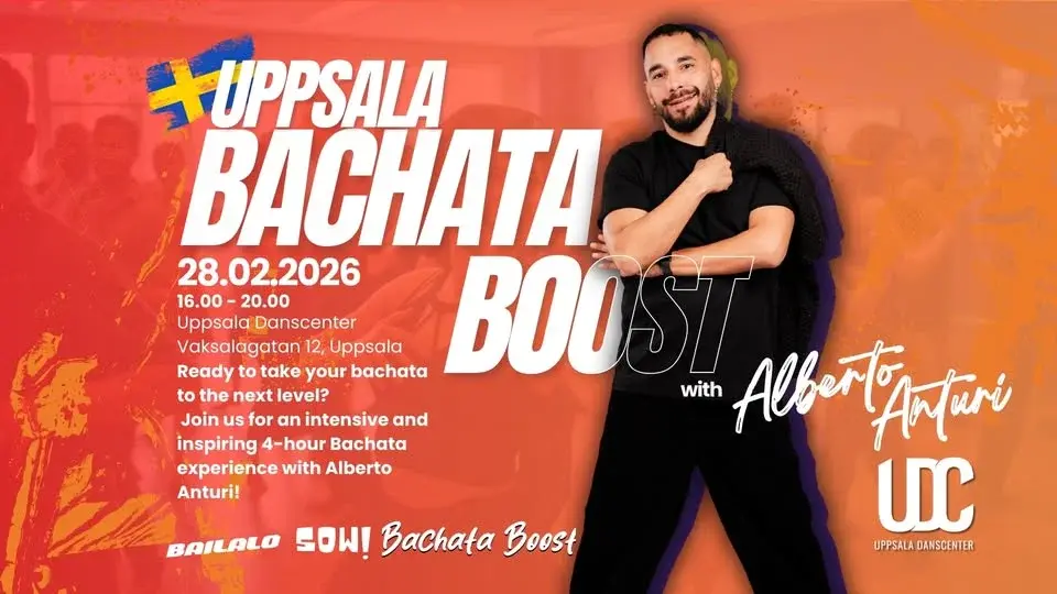 Uppsala Bachata Boost  28 Feb!