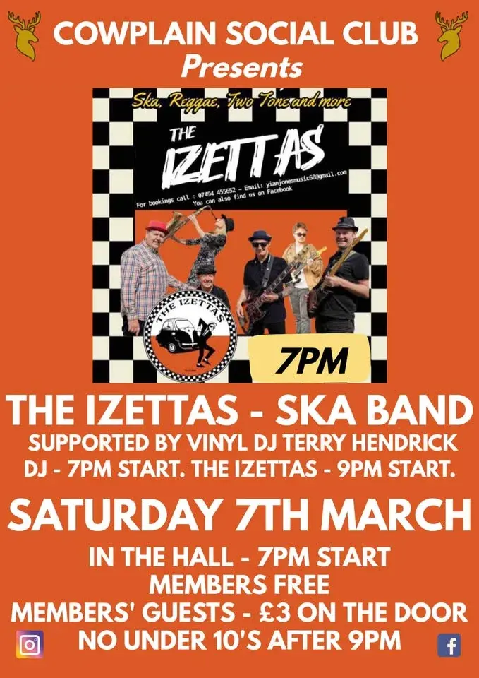 The Izettas with support from Vinyl DJ Terry Hendrick! 👟🕺🏼