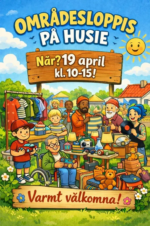 Områdesloppis på Husie! 