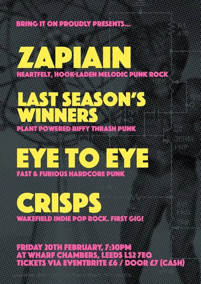 Zapiain / Last Seasons Winners / Eye to Eye / Crisps