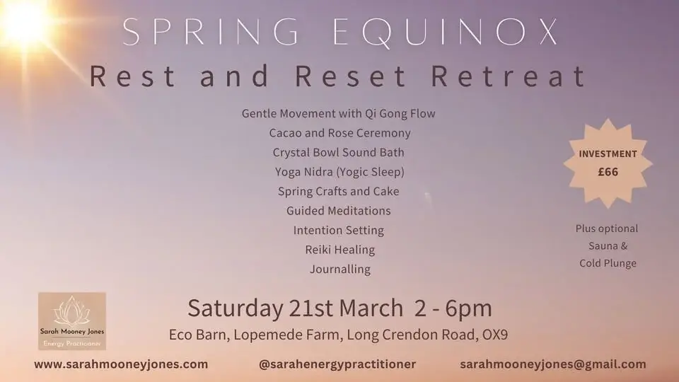 Spring Equinox Rest and Reset Retreat