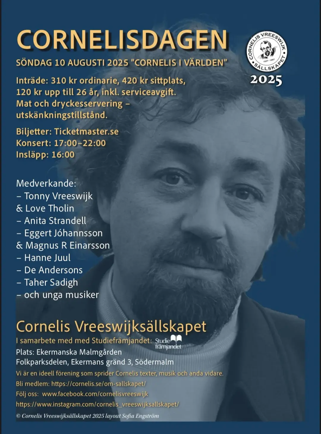 Cornelisdagen 2025 "Cornelis i världen" 🌍