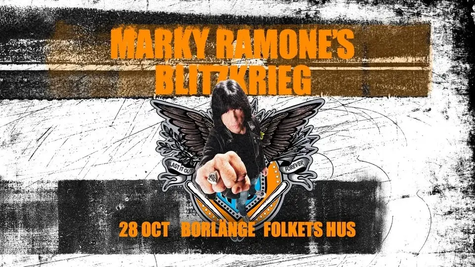 MARKY RAMONE'S BLITZKRIEG | LIVE | BORLÄNGE, FOLKETS HUS