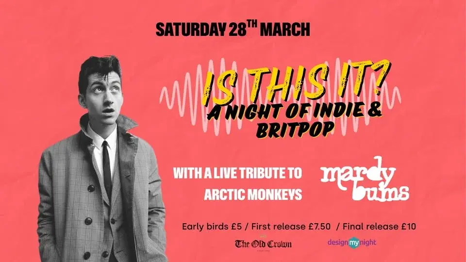 Is This It? Indie & Britpop night with live Arctic Monkeys tribute