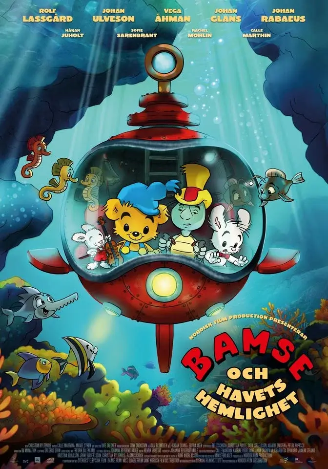 Bamse och Havets Hemlighet (50kr per biljett och popcorn ingår, alltid)