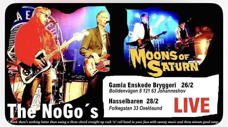 Torsdagspub med The NoGo's & Moons of Saturn
