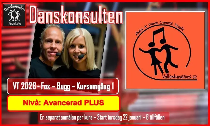 Fox & Bugg Avancerad PLUS med DANSKONSULTEN, VT 2026 Kursomgång 1