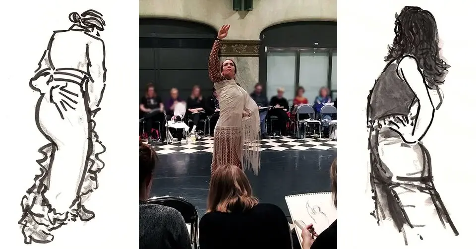 Danskroki i Konsthallen