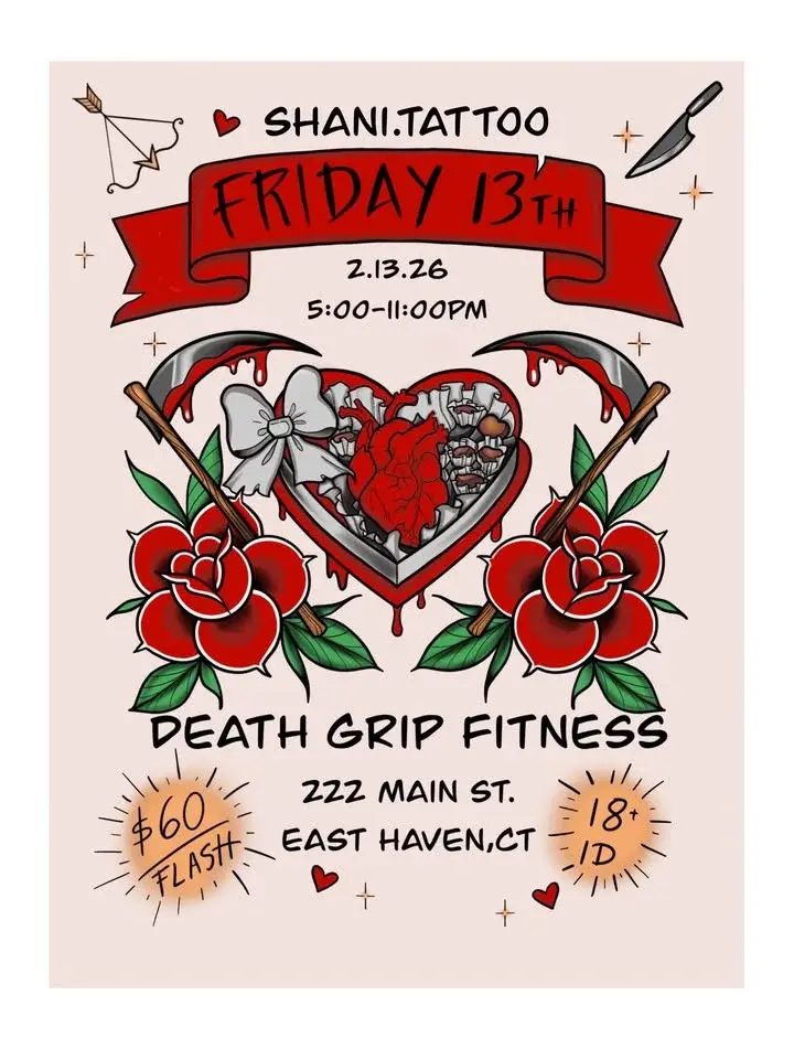 My Bloody Valentines Eve flash Tattoo pop up 