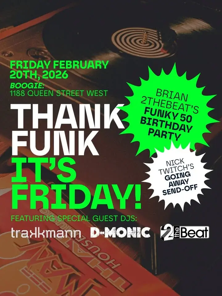 Brian 2theBeat's 50th Bday ft: Trakkman and D-Monic - Thank Funk It's Friday!