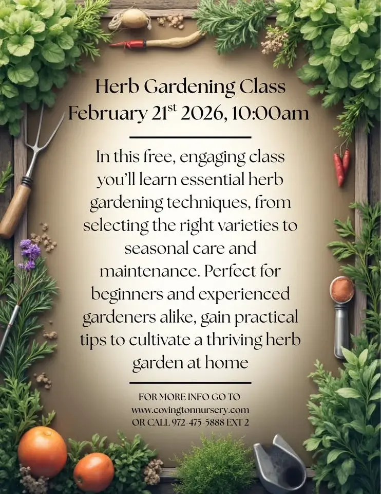 Herb Gardening Class!
