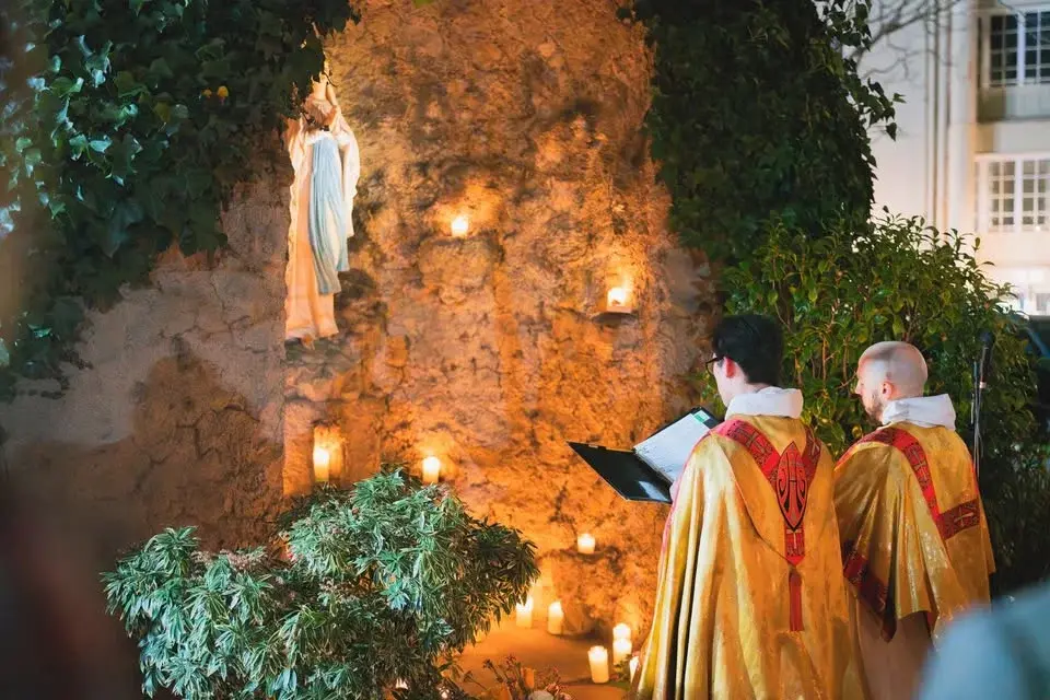Candlelight Rosary Procession to the Grotto of our Lady of Lourdes | Shrine of Saint Jude Thaddeus